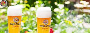 Paulaner a famous brand from Munich with very special glasses